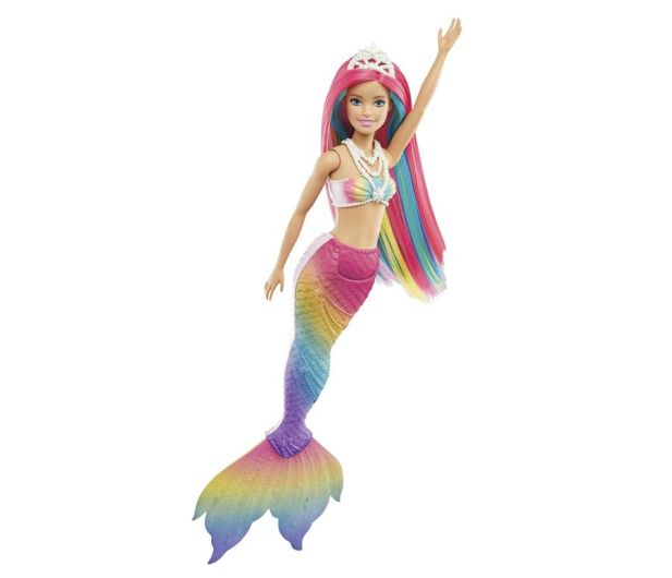 Barbie Syrenka Tęczowa Przemiana Lalka - 1013891 - zdjęcie 5